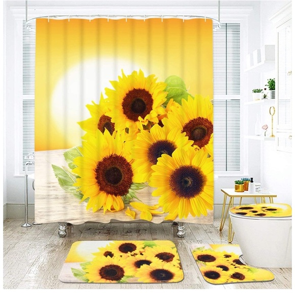 Accessories Sunflowers Shower Curtain Sets Poshmark